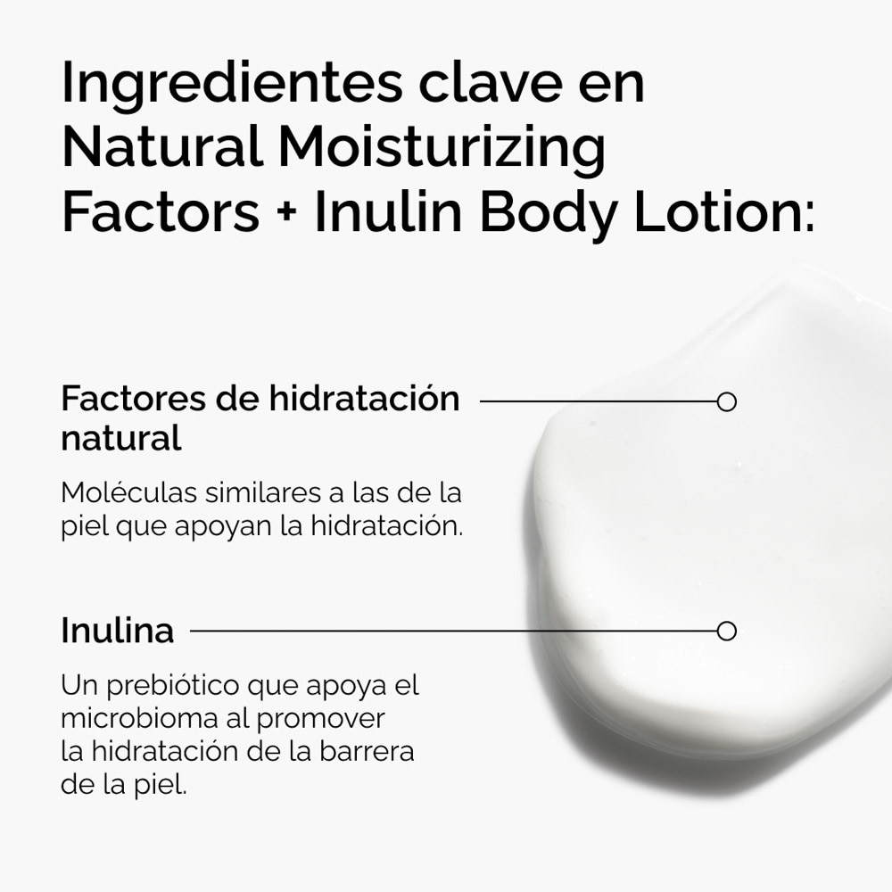 NATURAL MOISTURIZING FACTORS + INLUIN BODY LOTION (LOCI&Oacute;N PARA EL CUERPO CON INLUINA)